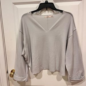 Francesca’s Light Grey Sweater